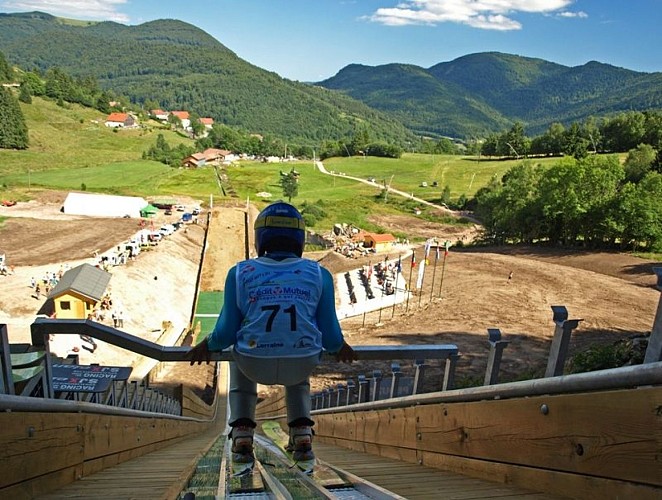 Ski jump springboards at Larcenaire
