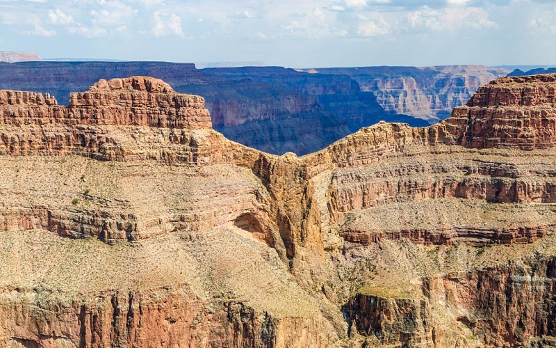 15-min Grand Canyon West Rim Helicopter Tour plus Canyon Floor Landing, Boat Ride with Optional Skywalk