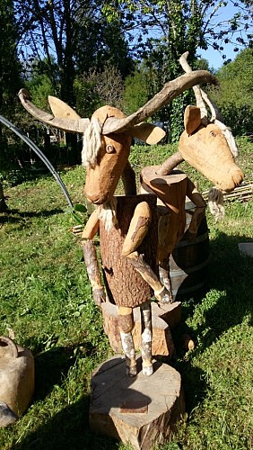 Les sculptures du parc