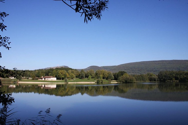 Fishing area at the pond of the Grange du Pin