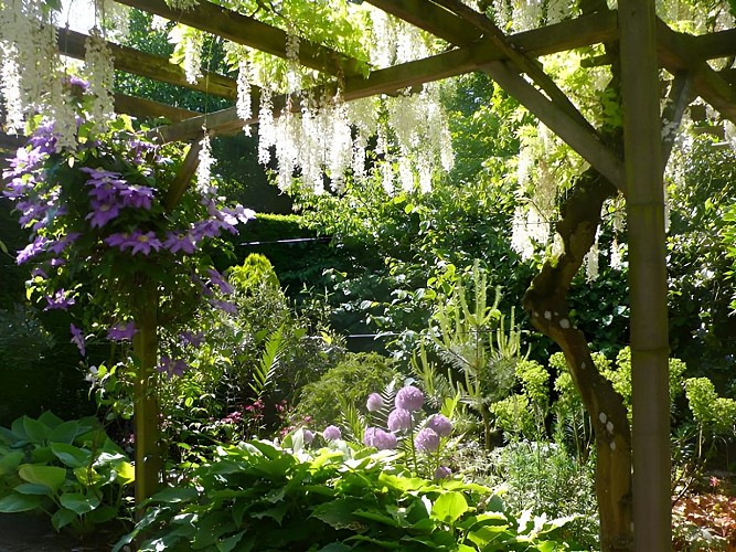 La pergola des Jardins de Castillon