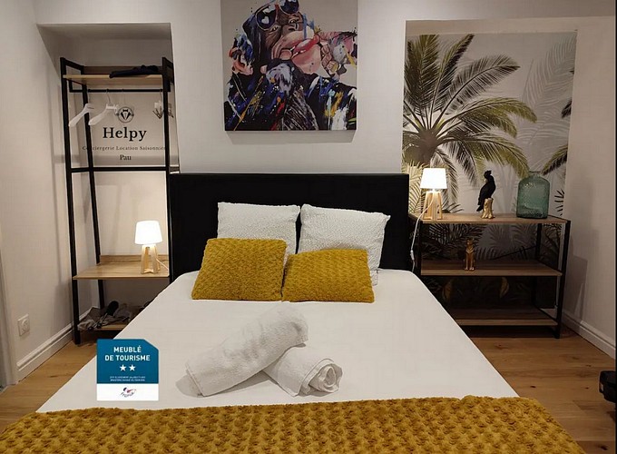 Appartement Canopée - Pau - côté lit