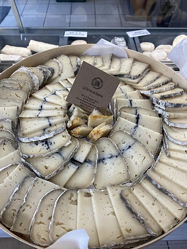 Goat's cheese and walnut sales at Galerne Farm
