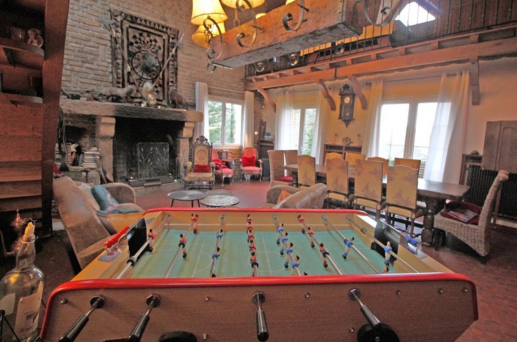 La Villa du Lac, commune de Bujaleuf en Haute-Vienne - séjour salon_4