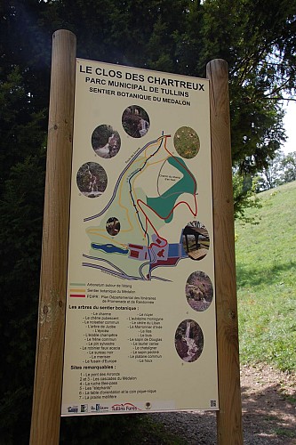 Sentier botanique du parc du Clos des Chartreux