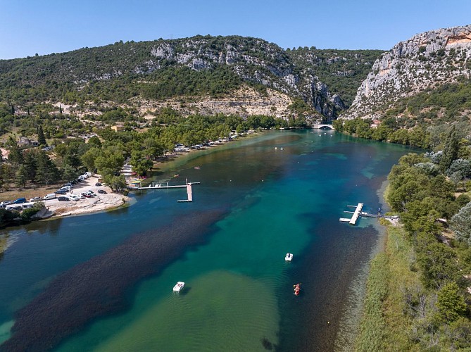 Lac de Quinson - Montmeyan Plage