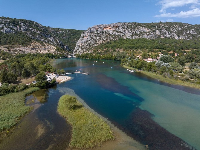 Lac de Quinson - Montmeyan Plage