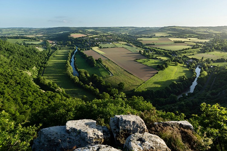 Point de vue depuis les rochers de la Houle.