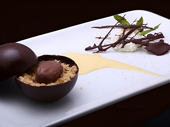 Restaurant La Coupe d'Or Lisieux dessert au chocolat