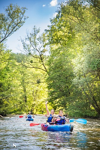 Kanufahrt auf der Sioule - Aqua Canoë