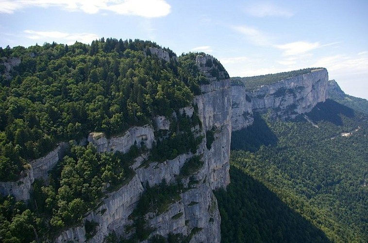 Vue sur les falaises de la barrière nord
