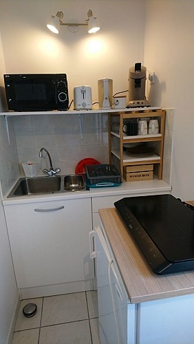 Gîte de l'Auberge Pradere - coin cuisine