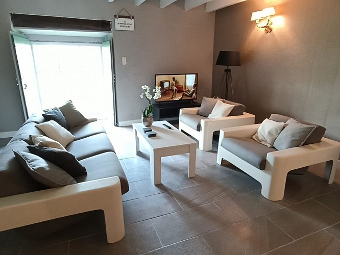 Salon du gîte ©LeBonheurduPérigord