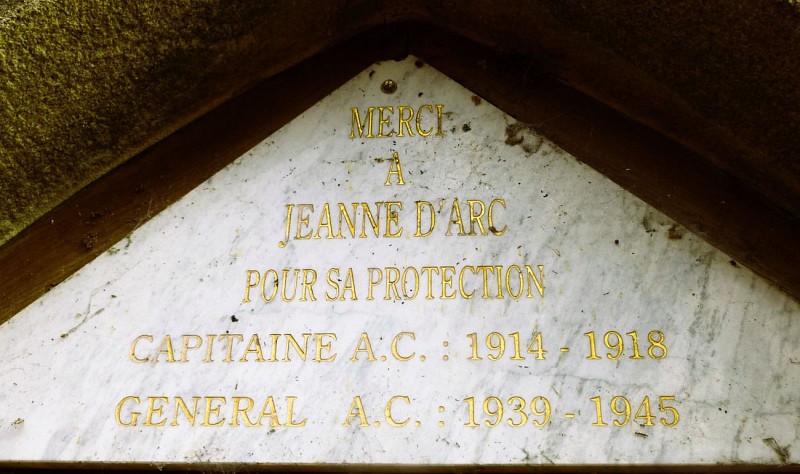 Détail plaque Chapelle