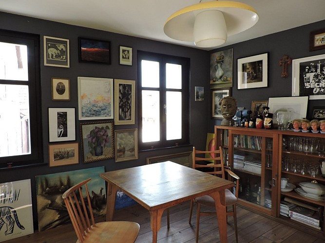 Coin repas chez un soir d'été à Ernolsheim-Bruche