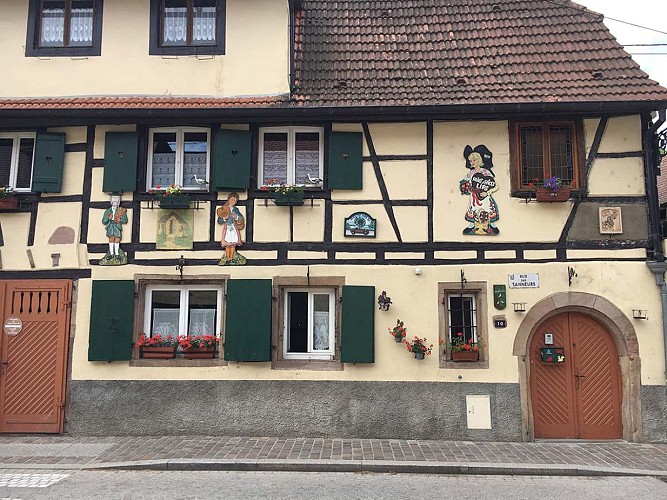 Maison insolite rue des Tanneurs à Molsheim