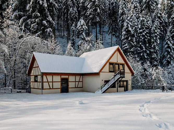 Les gîtes du Jardin du Nideck sous la neige à Oberhaslach!