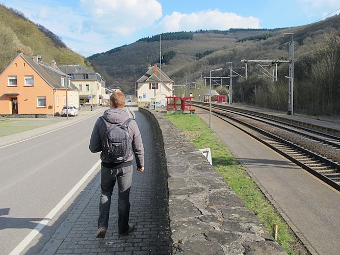 Het treinstation van Goebelsmühle