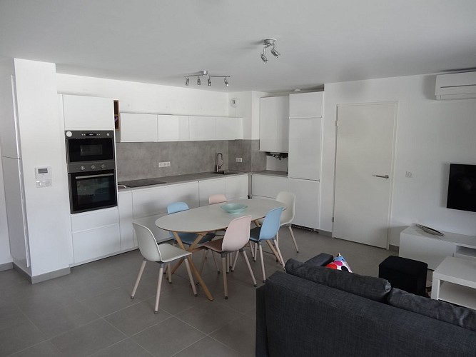 Appartement-Balea-Bidart-séjour/cuisine