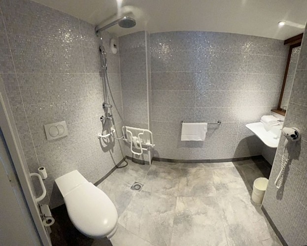 Salle de bain chambre pmr