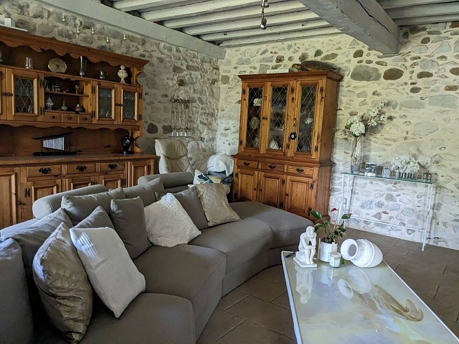 Gîte à la ferme - Gan - salon