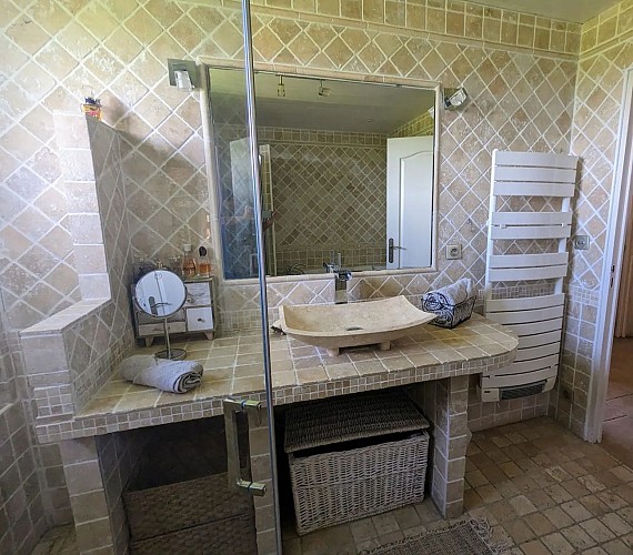 Gîte à la ferme - Gan - bain