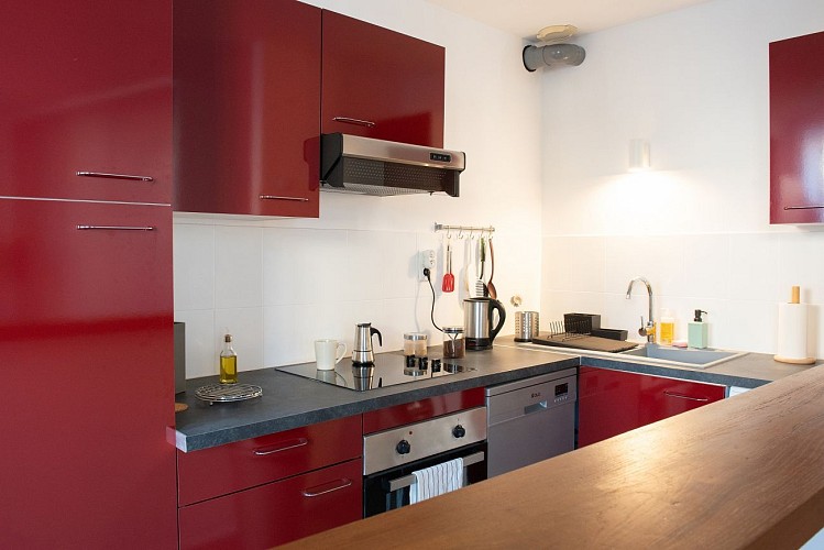 meublé l'étape du coin cuisine 2 STY