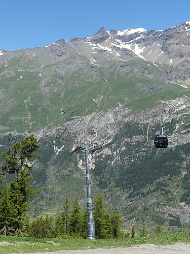 Val Cenis Lanslevillard liften in de zomer