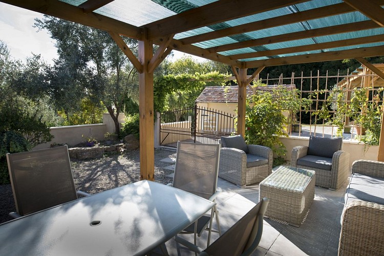 Domaine Hourcabis - terrasse