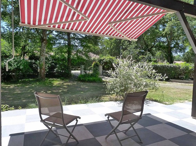 TERRASSE- Lou Capach avec Gites de France Landes