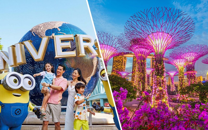 Combo (Save 7%): Universal Studios Singapore + Gardens by the Bay Tickets