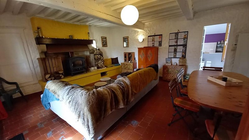 Salon - salle à manger du gîte