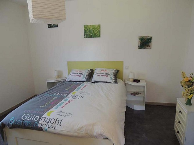 Chambre à coucher du gîte Stona à Ernolsheim-Bruche