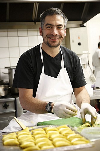 Le chef Cyril LAUGIER, Propriètaire de Lucienne Fait des Siennes