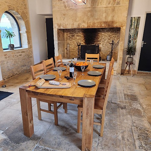 Salle à mange gite nature 24