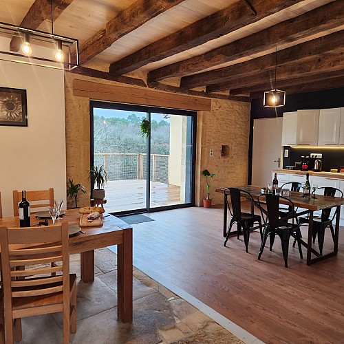 Cuisine et salle à manger gite nature 24