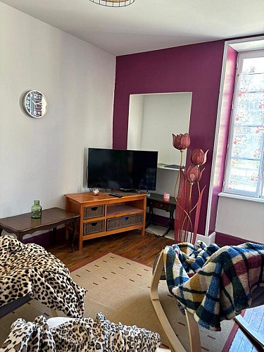 salon vue chambre pierre