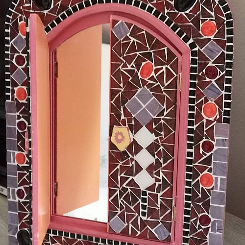 miroir à volets mozaïque