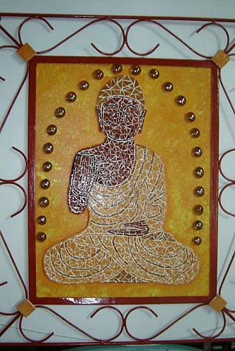 tableau mozaïque zen