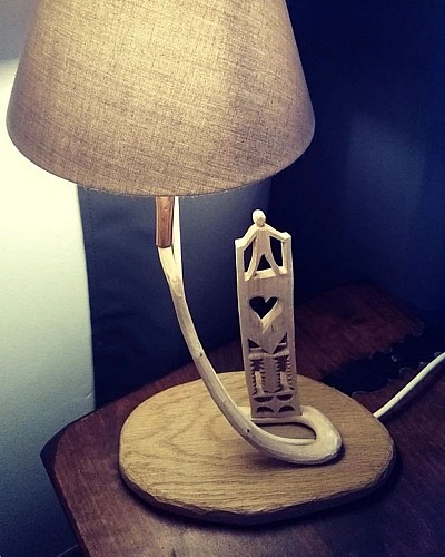lampe en bois
