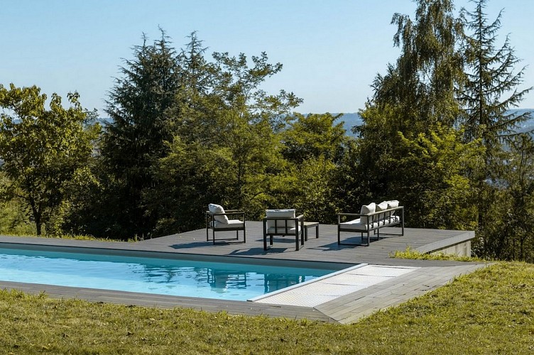 Domaine Mont Riant - Jurançon - la piscine