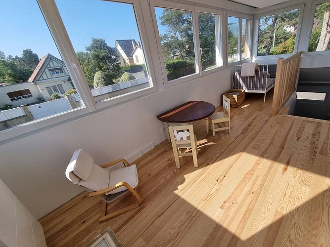 loggia de la villa Marlilou - Merville-Franceville-Plage