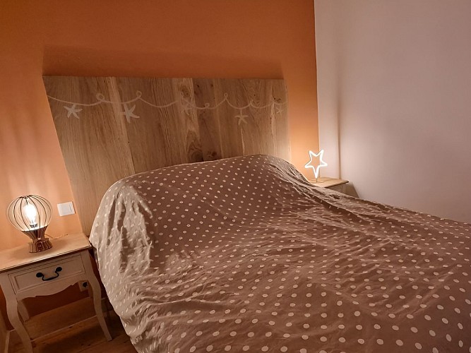 Chambre orange - villa Marlilou - Merville-Franceville-Plage