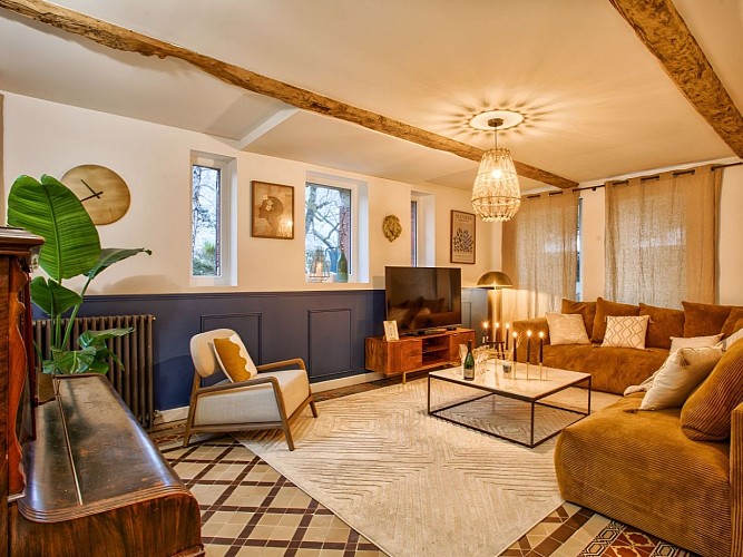 Salon Gîte Maison Adeli Dozulé Calvados