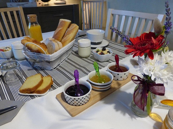 Table du petit déjeuner