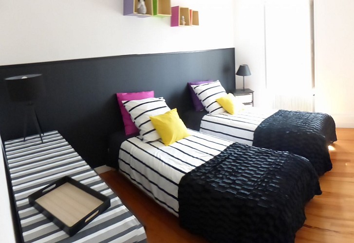 LA MEUHLA - chambre 2 - 2 lits de 80