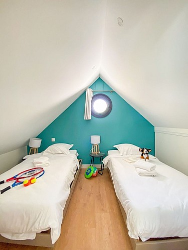 green bike_gite_poses_chambre lits simple