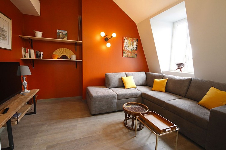 Rive d'auge à Cormeilles_sejour duplex