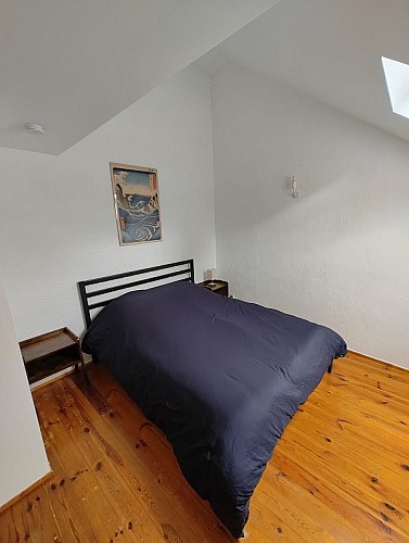 Chambre lit double du Duplex