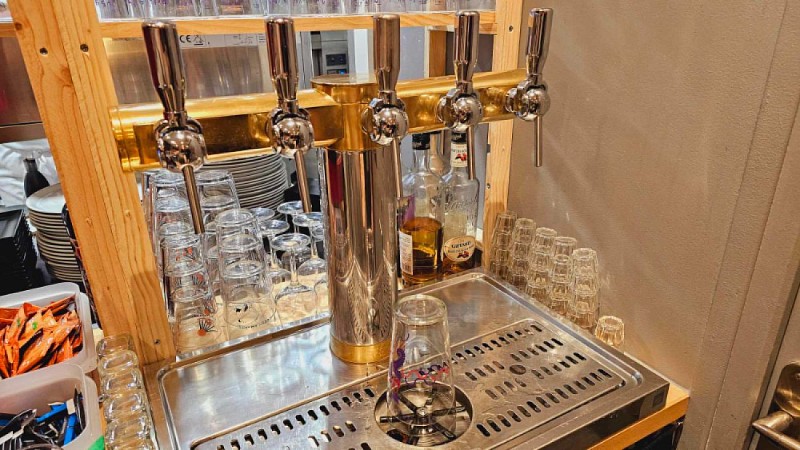 machine à pression du restaurant